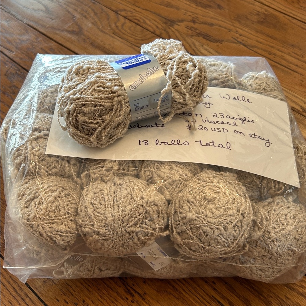Vintage wool 18- 50 grand balls